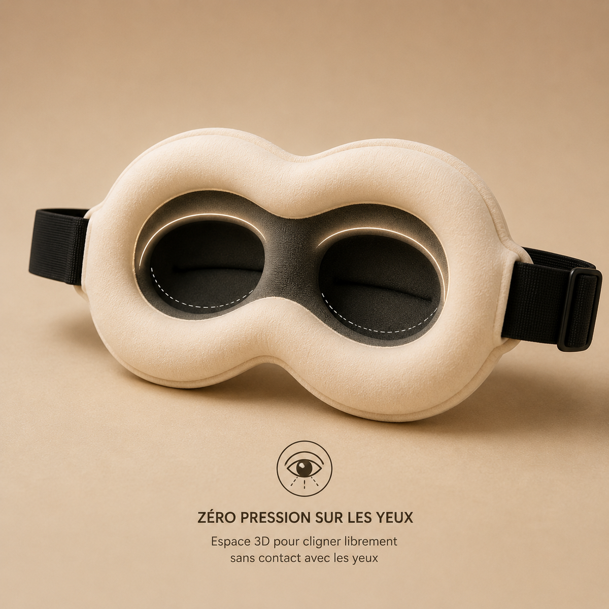 Masque de Sommeil 3D Somnia™ – Obscurité Totale & Zéro Pression
