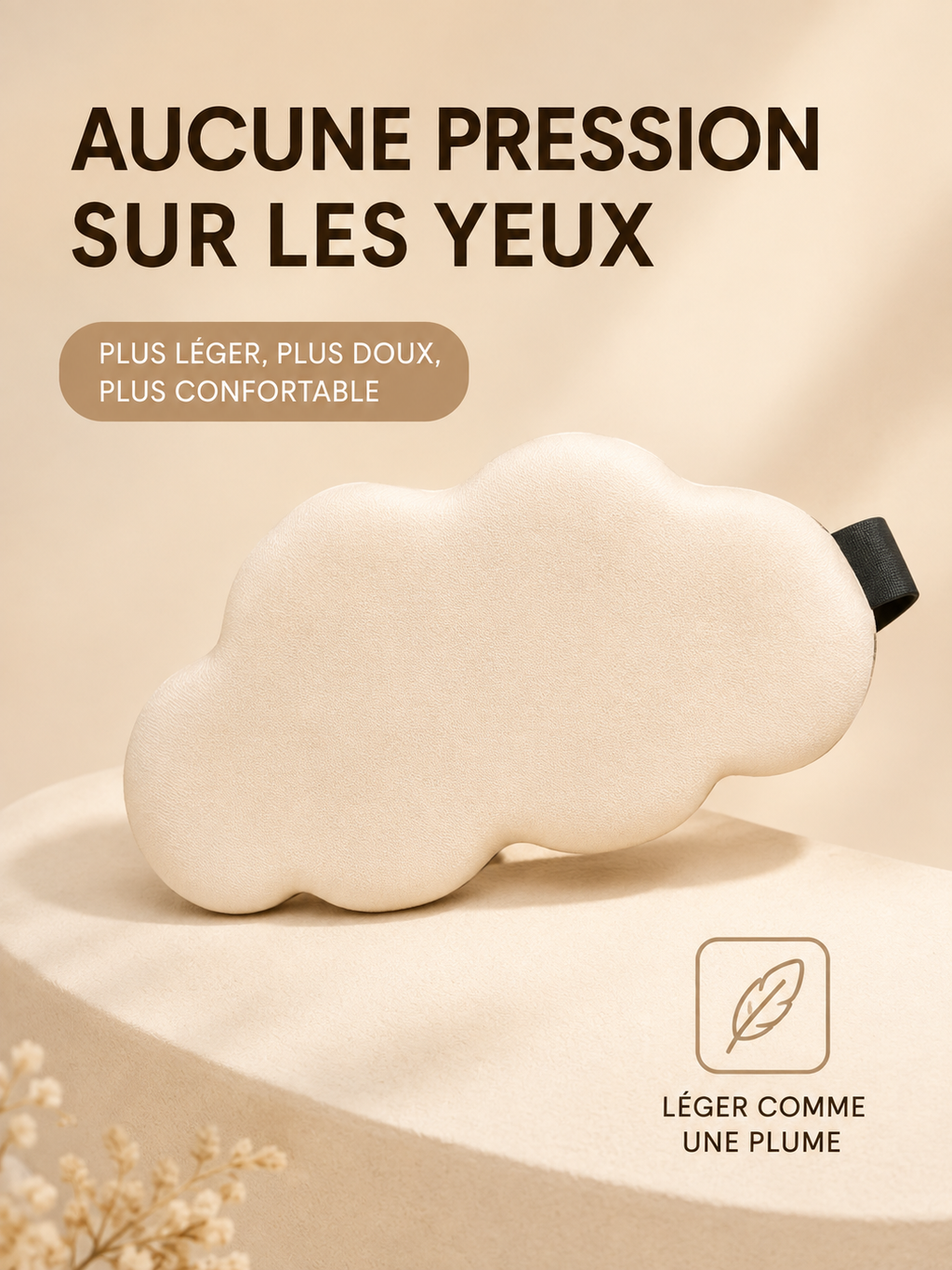 Masque de Sommeil 3D Somnia™ – Obscurité Totale & Zéro Pression