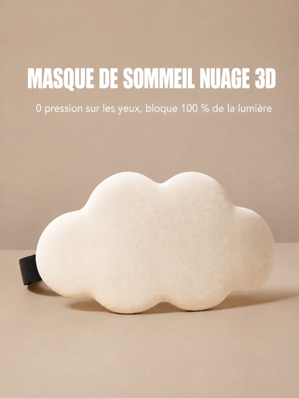 Masque de Sommeil 3D Somnia™ – Obscurité Totale & Zéro Pression